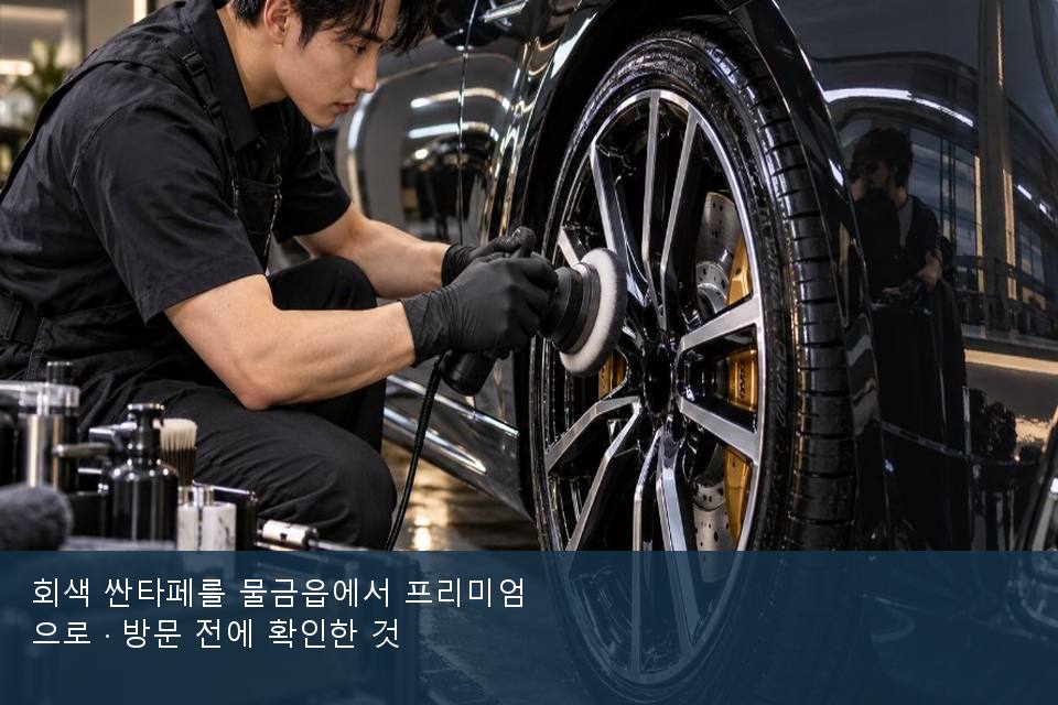 회색 싼타페를 물금읍에서 프리미엄으로 · 방문 전에 확인한 것